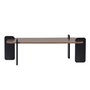Nordure Mesa de Centro Venezia Walnut y Wood Black